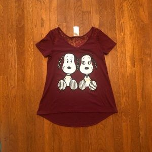 Peanuts Snoopy Top Size XS